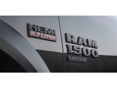 Black Ram 1500 Classic Door Emblem - Left Side - 68448647AB