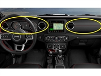 Dashboard Trim Kit - Black Leather / Red Stitching - 6AC261R3AD-6AC241R3AA