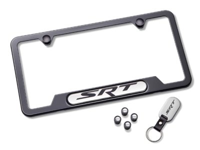 License Plate Frame Gift Set SRT Black - 82215848