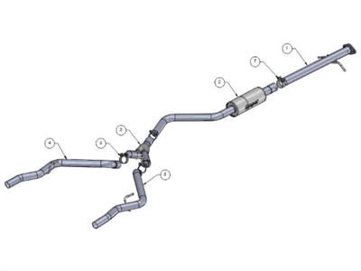 Mopar Performance Dodge Dart Cat Back Exhaust System - P5156280