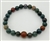 Bloodstone Stretchy Beaded Bracelet - Wrist Mala Prayer Beads - 8mm