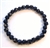 Black Tourmaline Stretchy Beaded Bracelet - Wrist Mala - Prayer Beads 8mm