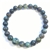 African Turquoise Stretchy Beaded Bracelet - Wrist Mala Prayer Beads - 8mm