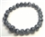 Snowflake Obsidian Stretchy Beaded Bracelet - Wrist Mala Prayer Beads 8mm
