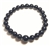 Black Tourmaline Round Shape Stretchy Beaded Bracelet - Wrist Mala - Prayer Beads 8mm