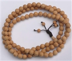 Cypress Wood 108 Bead Mala Prayer Beads