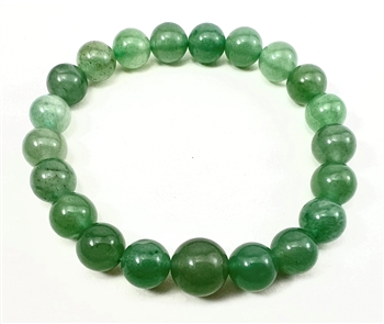 Long Size Green Aventurine  Beaded Bracelet - Prayer Beads - 10mm (2 Pack)