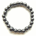 Long size Hematite Beaded Bracelet Prayer Beads 8mm (6 Pack)