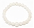 Long Size White Jade Beaded Bracelet Wrist Mala 8mm (4 Pack)