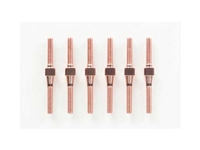 Tamiya 2.6x29mm Aluminium Turnbuckle Shaft Pink 6pcs 40508