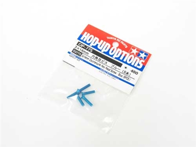 Tamiya 3x14mm Countersunk Hex Head Screw Blue 5pcs 53775