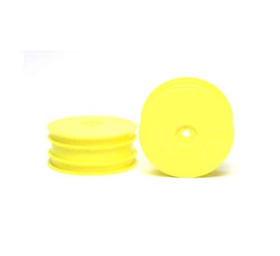 Tamiya DB01 Front Dish Wheels Fluorescent Yellow 54286