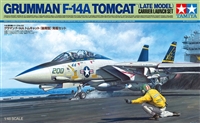 Tamiya 1/48 Grumman F-14A Tomcat Late Model Carrier Launch Set Unfinished Model Kit 61122