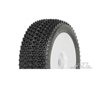 PRO-LINE Caliber M3 Soft Off-Road 1:8 Buggy Tires Mounted on V2 White Wheels 2pcs 9030-32