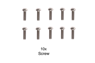 Tamiya 3x10mm Screws 10pcs. 9804159