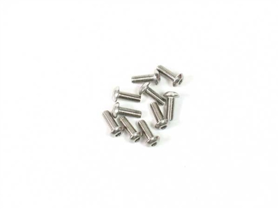 APS Stainless Steel Button Hex Screws M3x8mm 10pcs APS60308BH