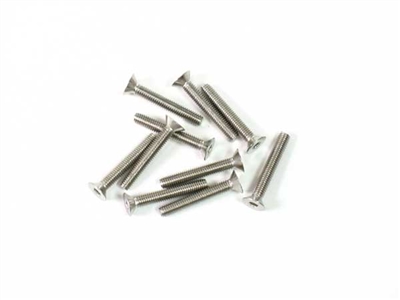APS Stainless Steel Flat Hex Screws M3x20mm 10pcs APS60320FH