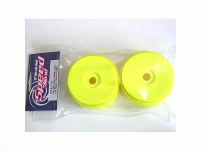 SPEEDMIND Yellow Aero Dish Wheels for 4WD Off-Road 2pcs GT-8812Y