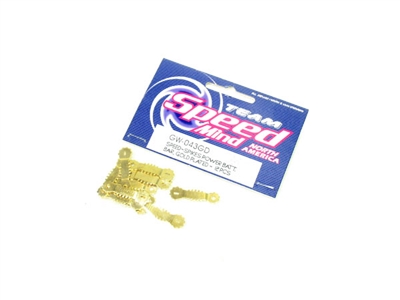 SPEEDMIND Speed-Spikes Power Batt Bar Gold Plated 12pcs GW-043GD