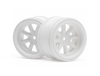 HPI VINTAGE 8 SPOKE WHEEL 31mm WHITE 6mm OFFSET 3810