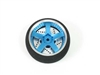 JAAD 40mm 5 Spoke Aluminum TX Wheel for 3PK Blue JDRTWFU02BL
