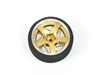 JAAD 40mm 5 Spoke Aluminum TX Wheel for M8 / M11 Gold JDRTWSW02GO
