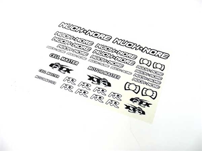 Muchmore RACING Logo Decal White & Black MR-WBS