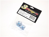 3Racing Aluminum Front Rim 5 Spoke 2 Tones + 2 Offset Light Blue Color for Mini-Z Chassis MR02-FP20/LB