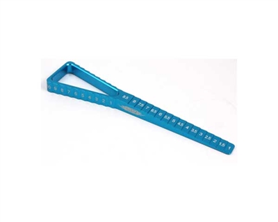 Yeah Racing 2 in 1 Ride Height & Droop Gauge Blue YT-0055BU