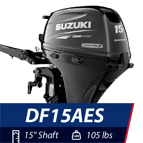 Suzuki 15 HP DF15AES Outboard Motor
