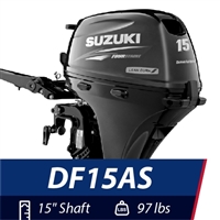 Suzuki 15 HP DF15AS Outboard Motor