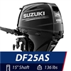 Suzuki 25 HP DF25AS Outboard Motor