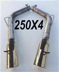 2005-10 Charger, 300, Magnum 5.7L Hemi 7db resonator eliminator kit w/4" resonated tips
