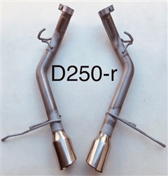 D250-r 11-24 *5.7L 14-24 3.6L Durango 2 1/2" Resonator Delete w/4" tips