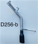 D256-b Single Exhaust 11 -24 3.6L Durango 2 1/2" Resonator Delete w/4" Black tip