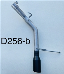 D256-b Single Exhaust 11 -25 3.6L Durango 2 1/2" Resonator Delete w/4" Black tip