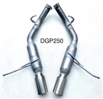 DGP250  11-24 *5.7L 14-24 3.6L Durango 2 1/2" Glass Pack resonated w/4" tips