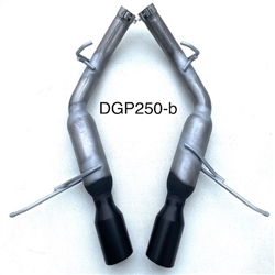 DGP250-b  11-24* 5.7L 14-24 3.6L Durango 2 1/2" Glass Pack resonated w/4" Black tips