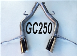 GC250 11-21 5.7L 14-21 3.6L Grand Cherokee 2 1/2" Resonator Delete w/4" tips
