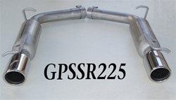GPSSR225 2005-10 Dodge/Chrysler  5.7L Hemi 2.25" Glasspack resonated kit w/SSR tips
