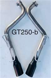 GT250-b 2018-23 3.6L Charger GT Resonator Delete w/4" Black tips