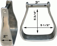 Ranchman's 2" Tread Aluminium Stirrups