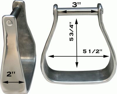 Ranchman's 2" Tread Aluminium Stirrups