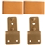 Leather Covered Blevins Buckles - Pair