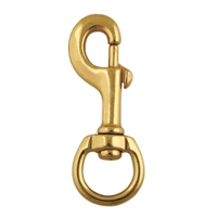 3/4" Brass Round Eye Bolt Snap