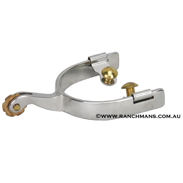 Ranchman's Ladies Stainless Steel Roping Spurs