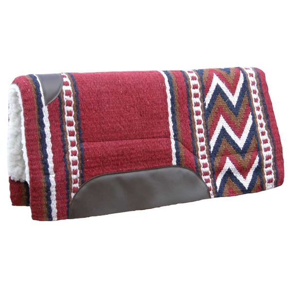 "Top Hand" Collection Show Saddle Pad - 36" x 34" Maroon