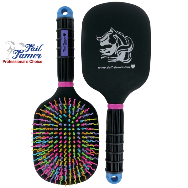 Tail Tamer by Professional's Choice® Mane & Tail Paddle Brush - Rainbow