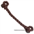 Ranchman's Brown Nylon Braid Curb Strap