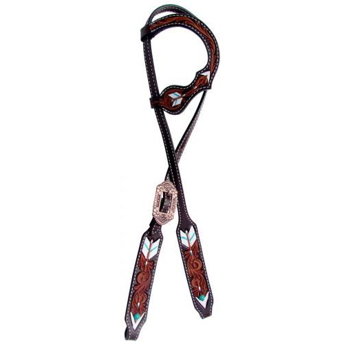 Showman® Painted Arrow Sliding Ear Headstall